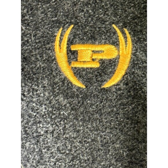 Phat Farm mens XLarge reversable wool blend varsity jacket Grey, yellow and blac - Picture 12 of 15